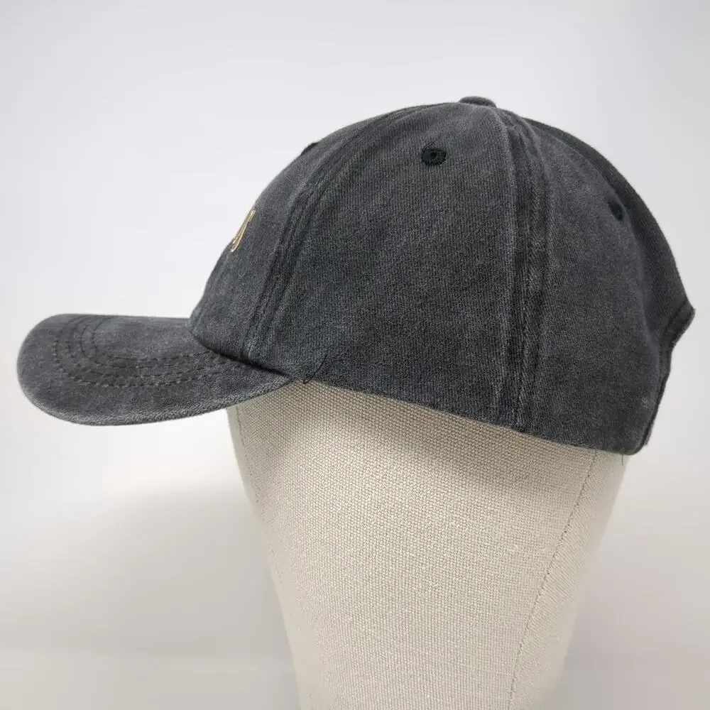 Linea Style Los Angeles Baseball Cap Gray Gold One Size Cotton Slideback Hat